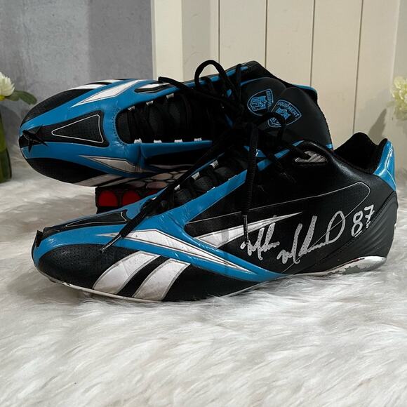 Carolina Panthers MUHSIN MUHAMMAD 87 Signed Reebok NFL Equipment Football Cleats main image 6